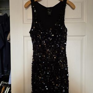 G by Guess Black Sequin Mini Dress